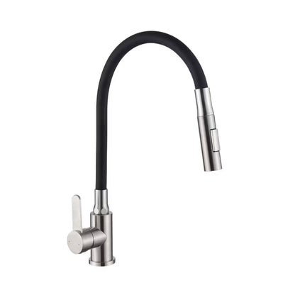 Køkkenarmatur Roko med Fleksibel Tud Inox Sort