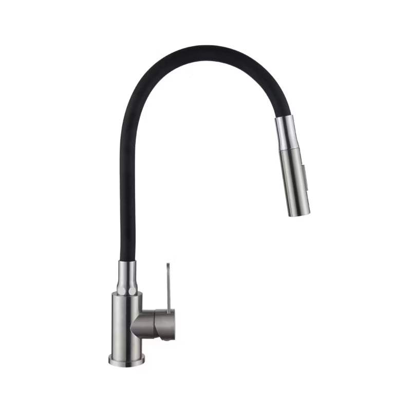 Køkkenarmatur Roko med Fleksibel Tud Inox Sort