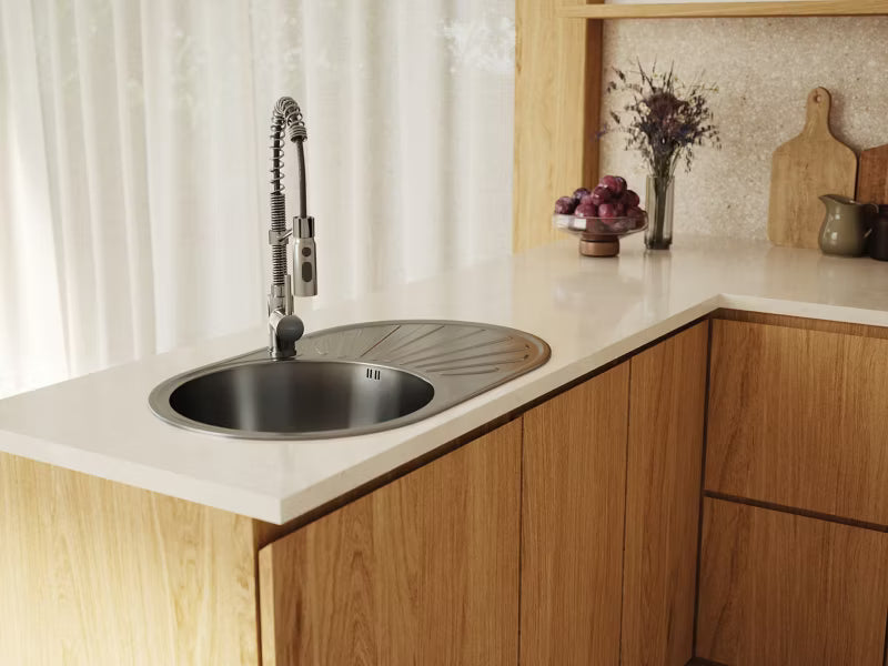 Køkkenarmatur SERPEN med Fjedertud Krom