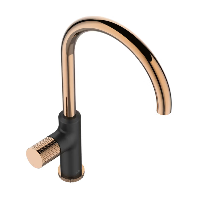 Køkkenarmatur Starlight Sort Rose Gold