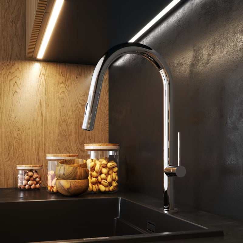 Køkkenarmatur Vaya med Udtrækstud Krom