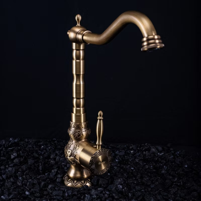 Køkkenarmatur Venice Retro Messing Guld