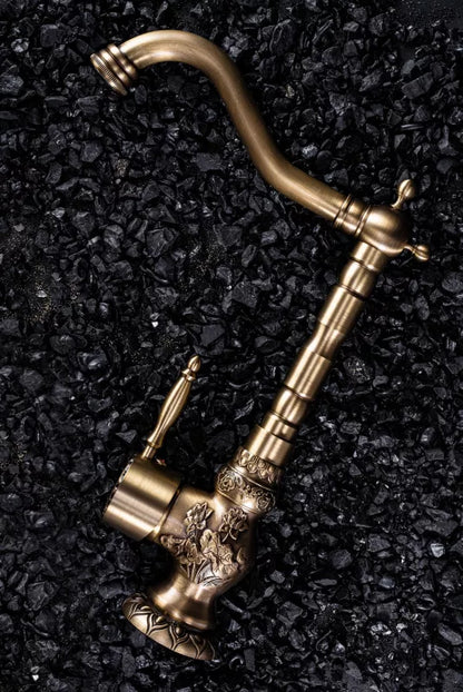 Køkkenarmatur Venice Retro Messing Guld