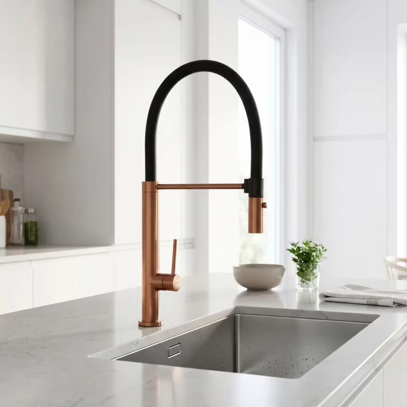 Køkkenarmatur Viera 19x5x50 cm Børstet Kobber
