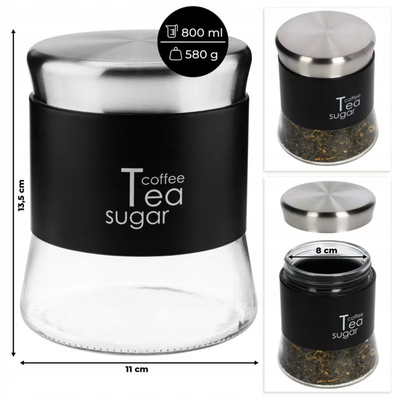 Køkkenbeholdersæt 5 Dele til Kaffe og Te