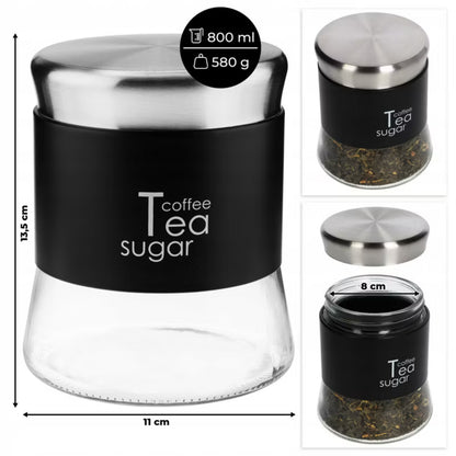 Køkkenbeholdersæt 5 Dele til Kaffe og Te