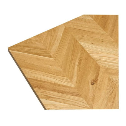 Køkkenbordplade Chevron 63,5x240 cm Natur Eg Oliebehandlet