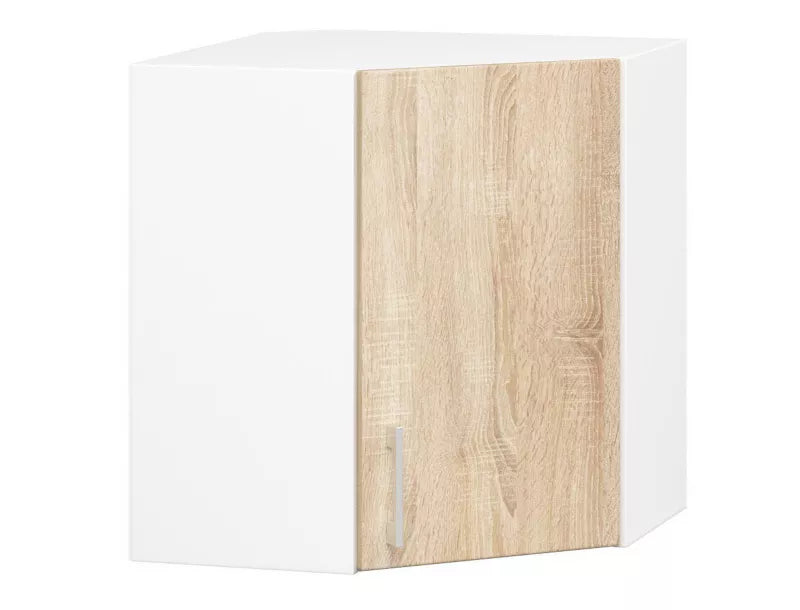 Køkkenhjørneskab 60x30,5x58 cm Sonoma Eg Hvid Mat