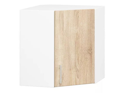 Køkkenhjørneskab 60x30,5x58 cm Sonoma Eg Hvid Mat