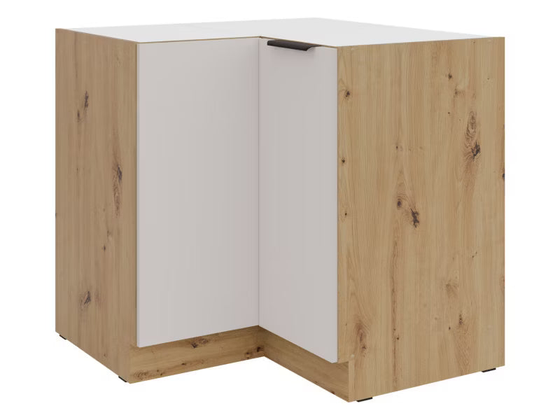 Køkkenhjørneskab Solea 85x85 cm Egetræ Natur og Cashmere