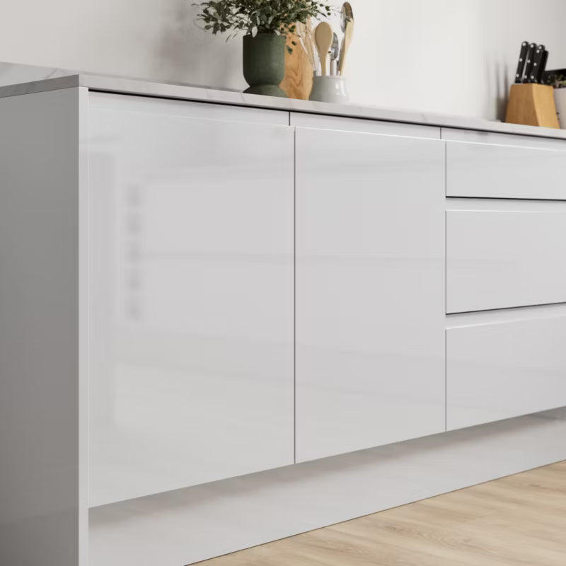 Køkkenlåge Garcinia Grå Blank