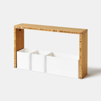 Køkkenorganizer Sæt Budu 55x12 cm Hvid