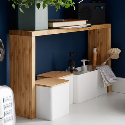 Køkkenorganizer Sæt Budu 55x12 cm Hvid