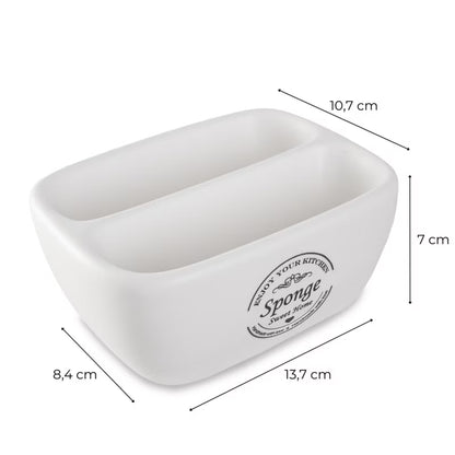 Køkkenorganizer Sinki 13,7x8,4 cm Hvid Mat
