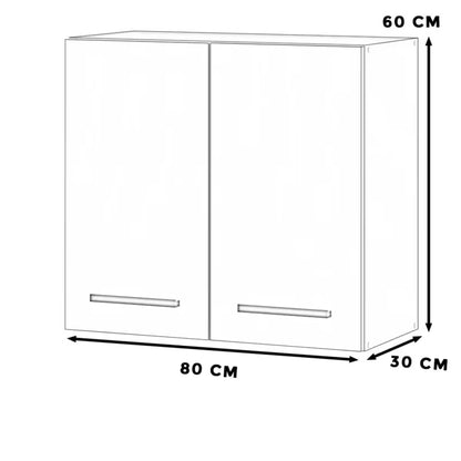 Køkkenoverskab Blanka 80x30x60 cm