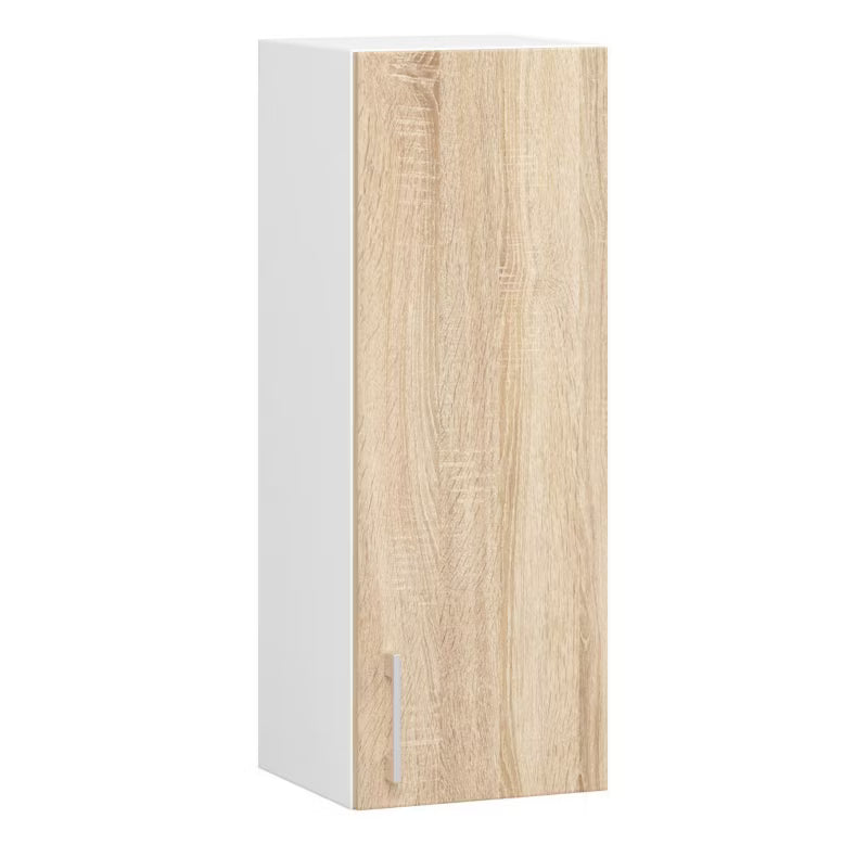 Køkkenoverskab Lima 30x72 cm Sonoma Eg Hvid