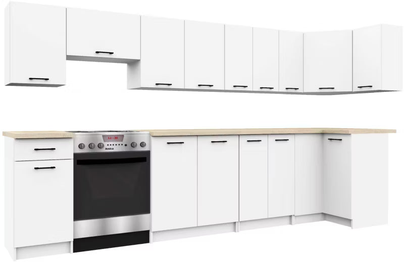 Køkkenoverskab Oliwia 60x30x58 cm Hvid Mat