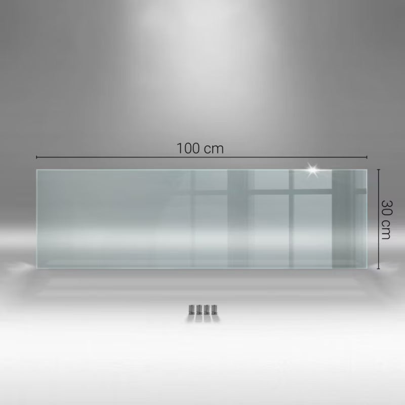 Køkkenpanel 100x30 cm Transparent Glas