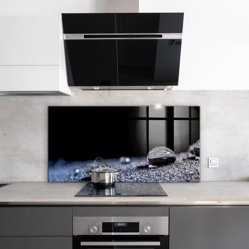 Køkkenpanel 100x50 cm Duggdråbe Hærdet Glas