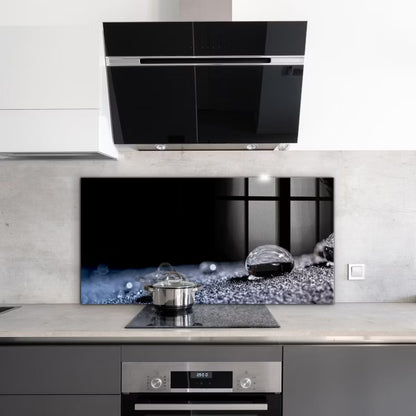 Køkkenpanel 100x50 cm Duggdråbe Hærdet Glas