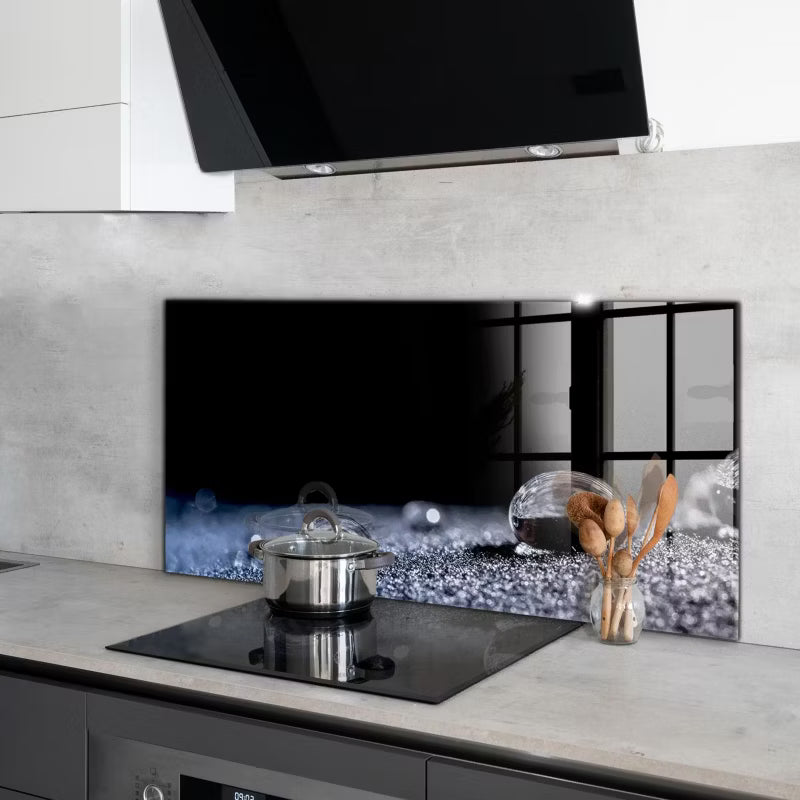 Køkkenpanel 100x50 cm Duggdråbe Hærdet Glas