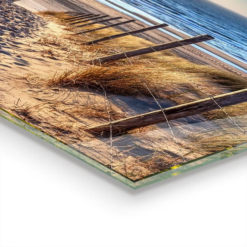 Køkkenpanel 80x60 cm Glas Sandklitter