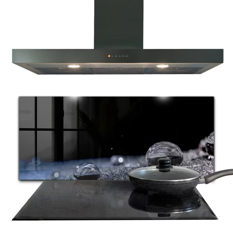 Køkkenpanel Dugdråbe 125x50 cm Hærdet Glas