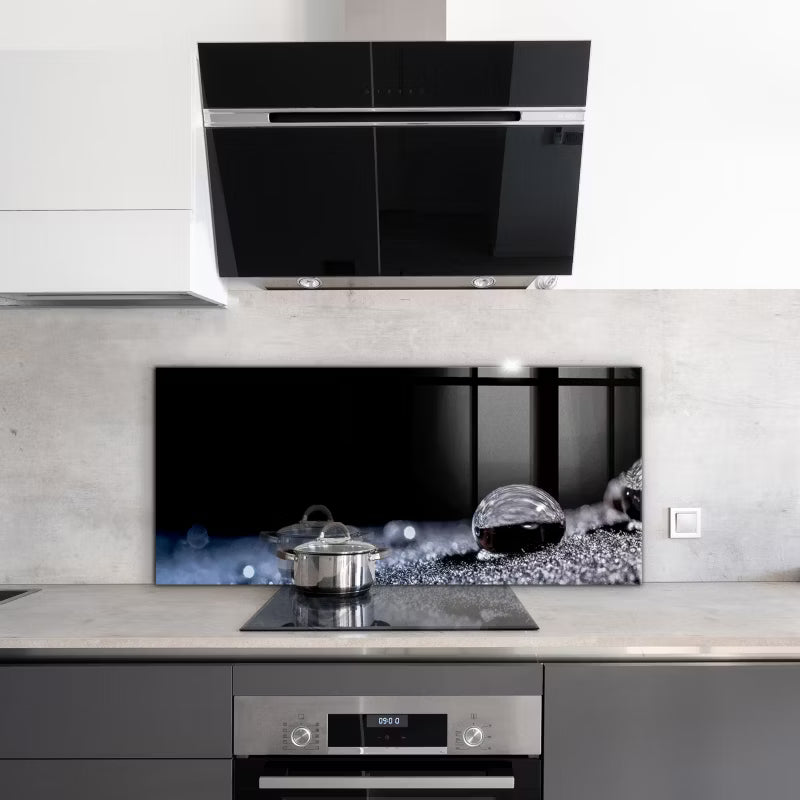 Køkkenpanel Dugdråbe 125x50 cm Hærdet Glas