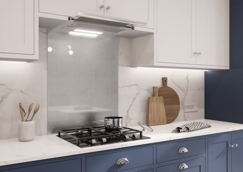 Køkkenpanel Glas 70x90 cm Inox