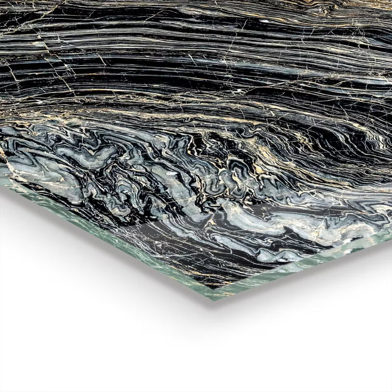 Køkkenpanel Glas 80x60 cm Marmor Granit Look