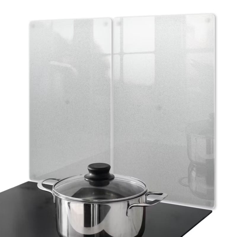 Køkkenplade 30x52 cm Frostet Glas 2 stk.