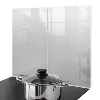 Køkkenplade 30x52 cm Frostet Glas 2 stk.