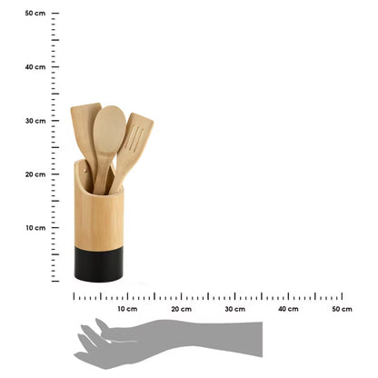 Køkkenredskabssæt 4 Dele 30 cm Brun Bambus