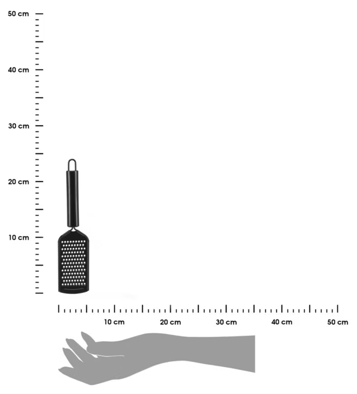Køkkenrivejern 24 cm Sort Stål