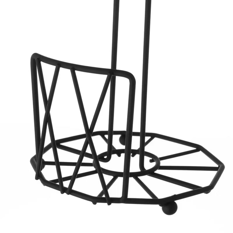 Køkkenrulleholder 30 cm Sort Metal