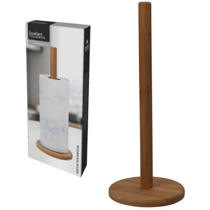 Køkkenrulleholder Bambus 12,5x31 cm Natur