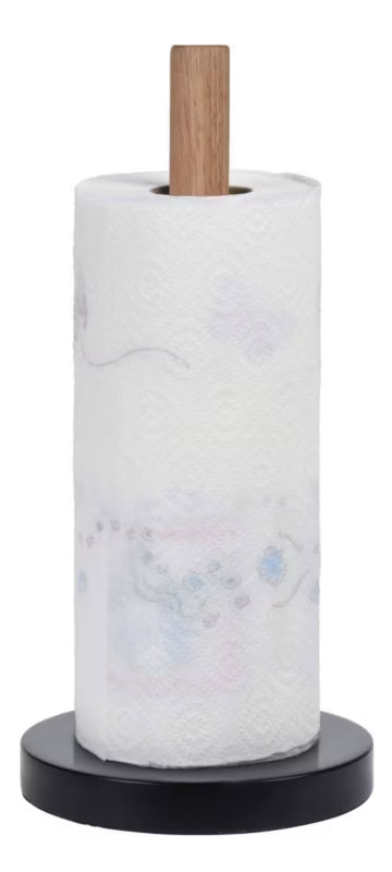 Køkkenrulleholder Bambus 31 cm Sort