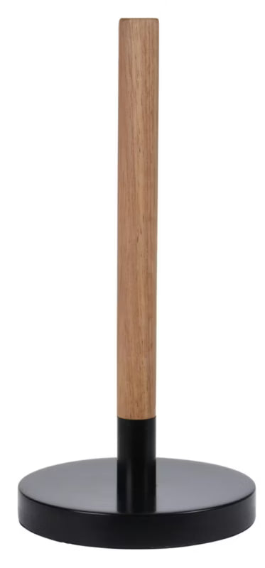 Køkkenrulleholder Bambus 31 cm Sort