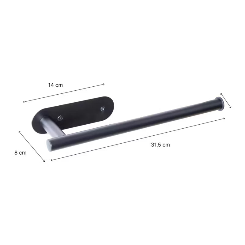 Køkkenrulleholder TAMI 31,5 cm Sort Mat