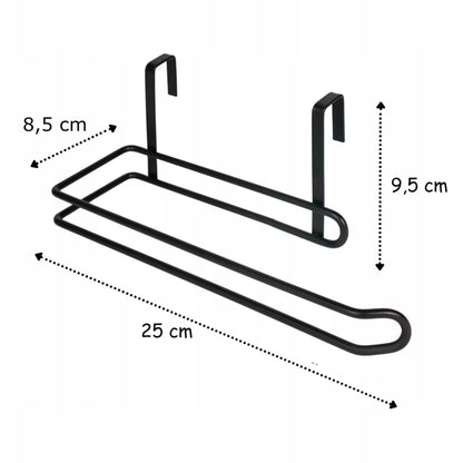 Køkkenrulleholder Til Skab 25x8,5 cm Sort