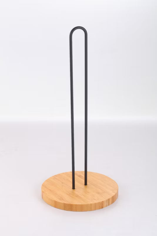 Køkkenrulleholder Triss 15x33 cm Sort Bambus