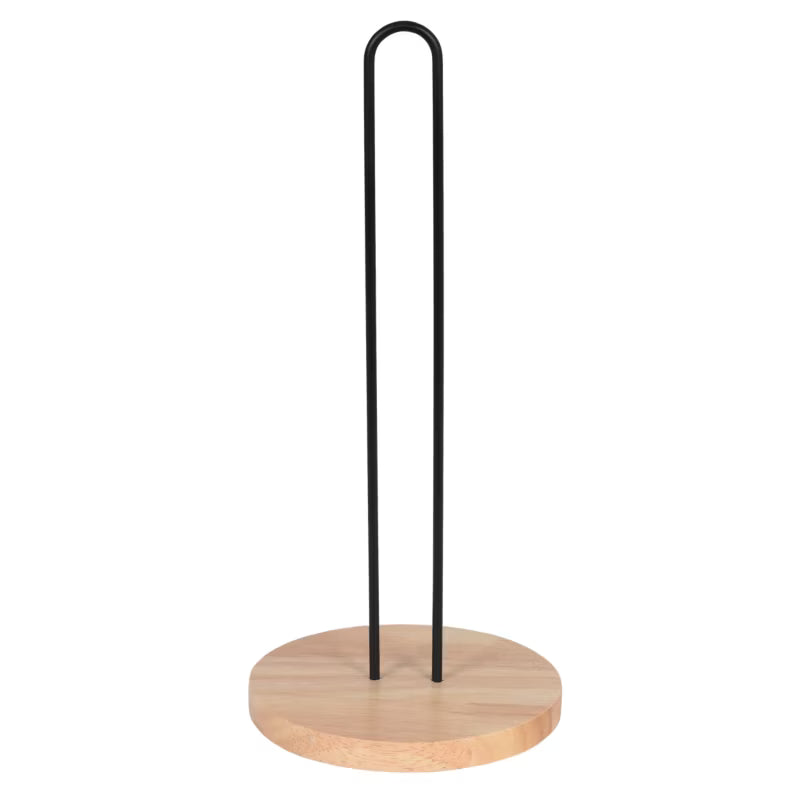 Køkkenrulleholder Triss 15x33 cm Sort Bambus