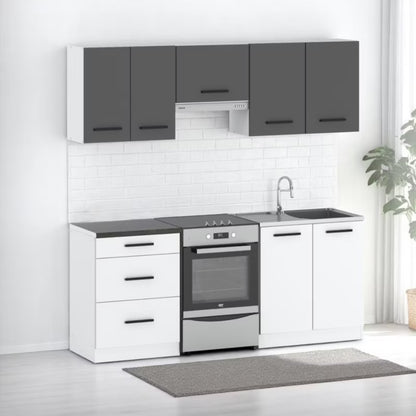 Køkkensæt Mini Mokka Plus 200 cm med Bordplade