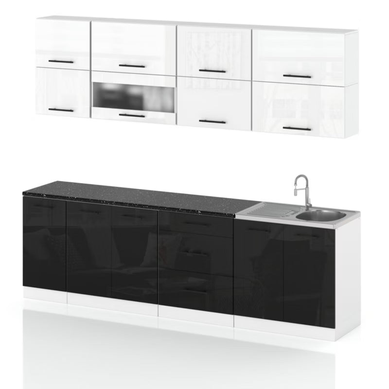Køkkensæt Robo Lux 260 cm Hvid