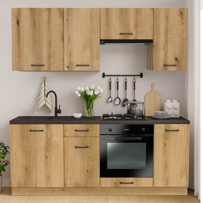 Køkkensæt Modern 200 cm Eg Evoke