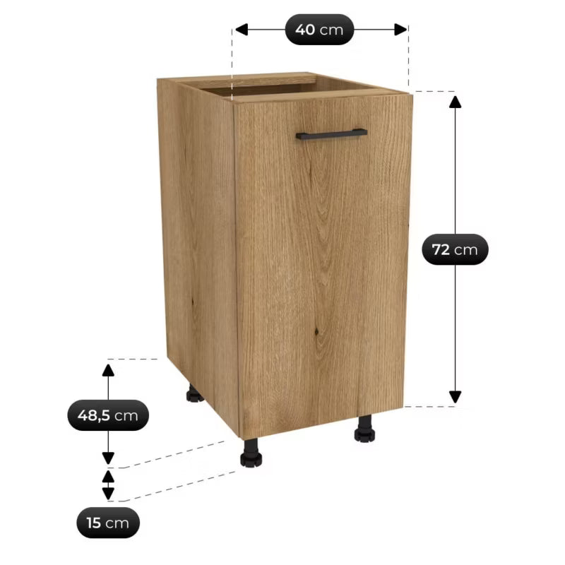 Køkkensæt Modern 200 cm Eg Evoke