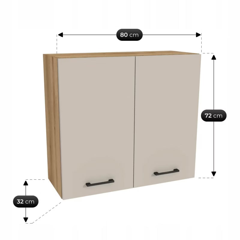 Køkkensæt Modern 260 cm Dąb Evoke Kaszmir