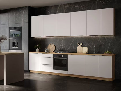 Køkkensæt Solea II med LED-Belysning Artisan Eg Kashmir