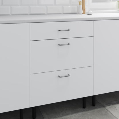 Køkkenskab 60 cm Hvid med 3 Skuffer