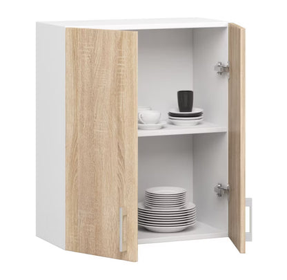 Køkkenskab 60x30,5x72 cm Hvid Sonoma Eg
